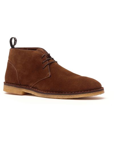 Anthony Veer George Suede Lace-up Chukka Boots - Brown