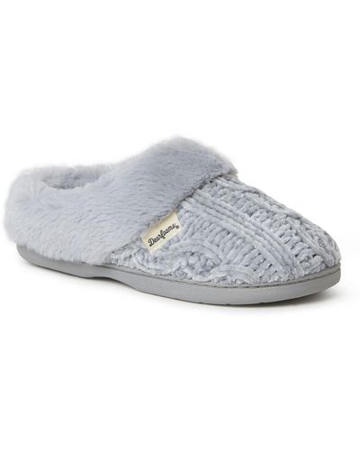 Dearfoams Claire Marled Chenille Knit Clog - Gray