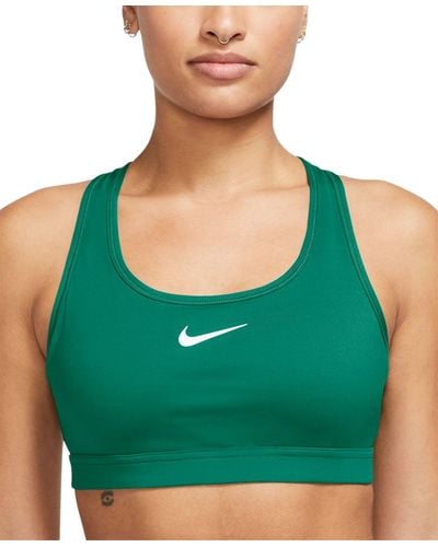 Nike Swoosh Padded Medium-impact Sports Bra - Green