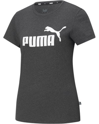 PUMA Essentials Graphic Short Sleeve T-shirt - Black