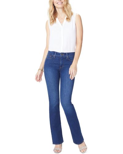 NYDJ Barbara Bootcut High-rise Tummy-control Denim Jeans - Blue