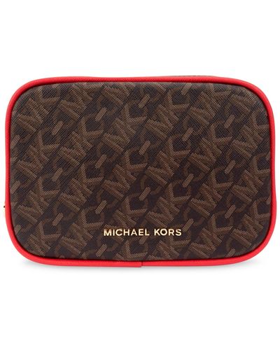 Michael Kors Michael Tri size Tri color Logo Belt Bag in Brown Lyst