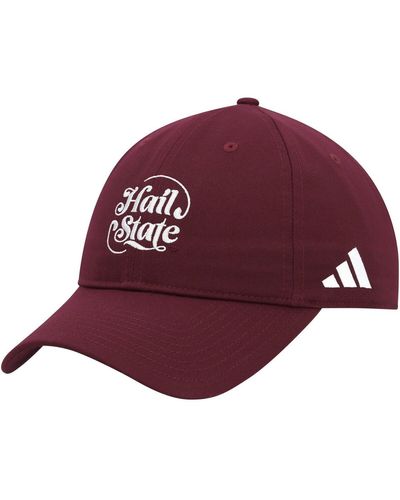 adidas Mississippi State Bulldogs Slouch Adjustable Hat - Red