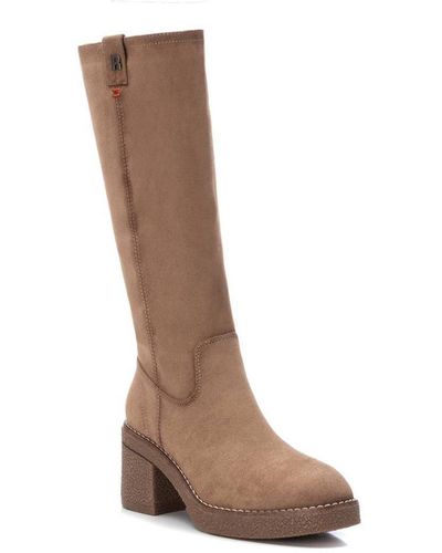 Xti Suede Boots By - Brown