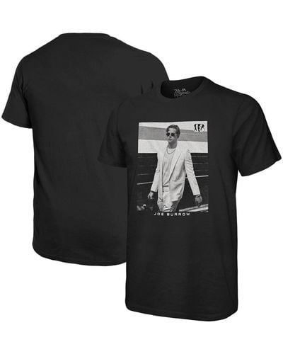 Majestic Threads Joe Burrow Cincinnati Bengals Oversized Player Image T-shirt - Black
