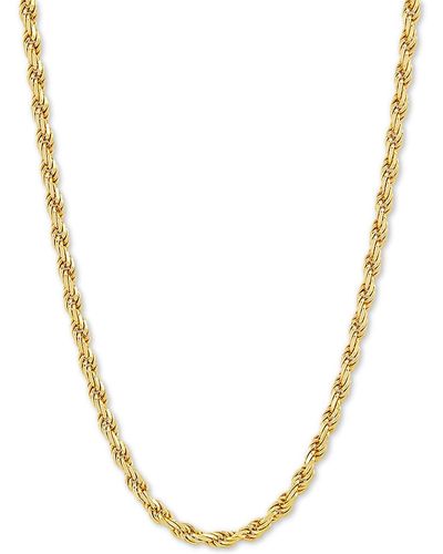 Giani Bernini Rope Link 20" Chain Necklace - Metallic
