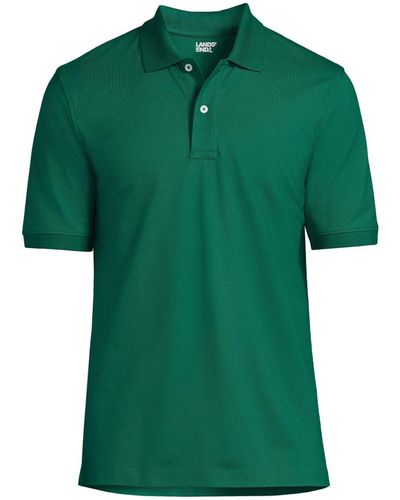 Lands' End Short Sleeve Comfort-first Mesh Polo Shirt - Green