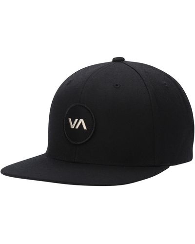 RVCA Va Patch Adjustable Snapback Hat - Black