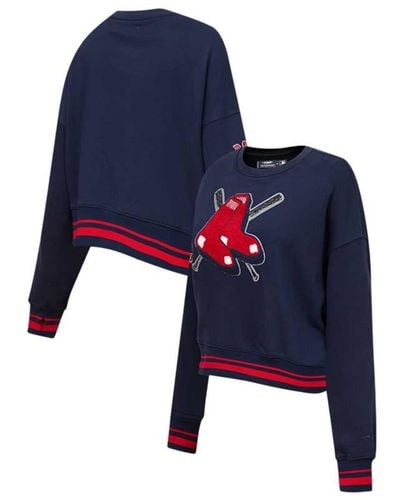 Pro Standard Boston Red Sox Mash Up Pullover Sweatshirt - Blue