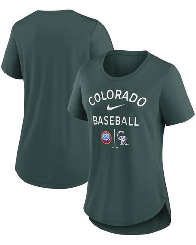Nike Colorado Rockies City Connect Tri-blend T-shirt - Green