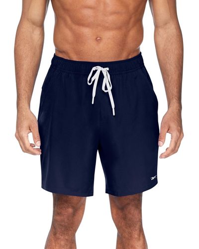 Reebok Core Stretch 7" Volley Shorts - Blue