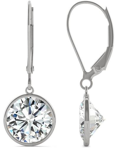 Charles & Colvard Moissanite Drop Earrings (3 3/4 Ct. T.w. Diamond Equivalent - White