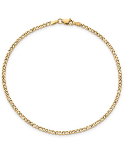 Macy's Curb Link Chain Anklet - Metallic