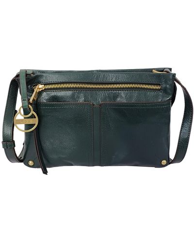 Lodis Kendal Leather Crossbody Bag - Green
