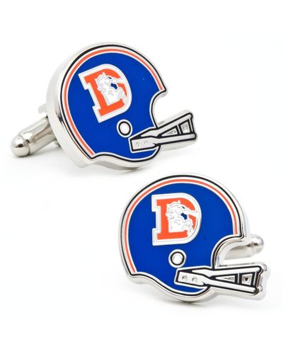 Cufflinks Inc. Retro Denver Broncos Helmet Cufflinks - Blue