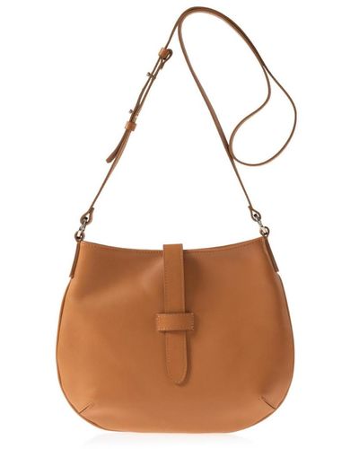 Joanna Maxham Tulip Leather Crossbody Bag () - Brown