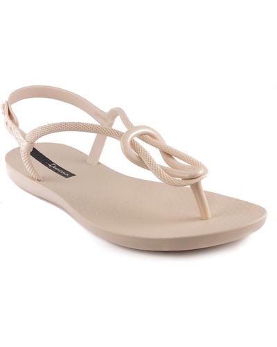 Ipanema Trendy T-strap Flat Sandals - White
