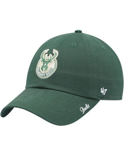 '47 Milwaukee Bucks Miata Clean Up Logo Adjustable Hat - Green
