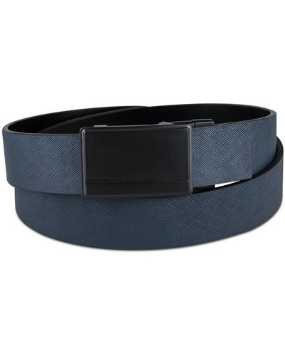 Alfani Reversible Compression Buckle Belt - Blue