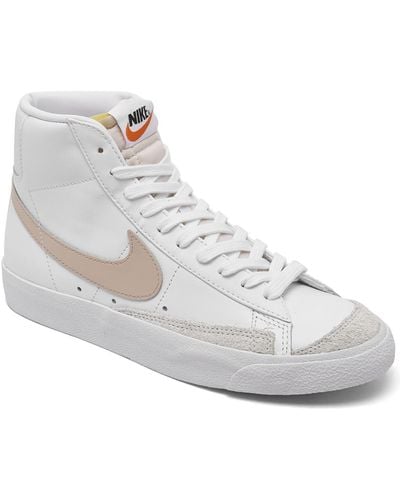 Nike Blazer Mid 77 Casual Sneakers From Finish Line - White