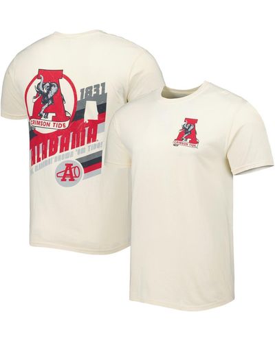 Image One Alabama Crimson Tide Vault Vintage-like Comfort Color T-shirt - White