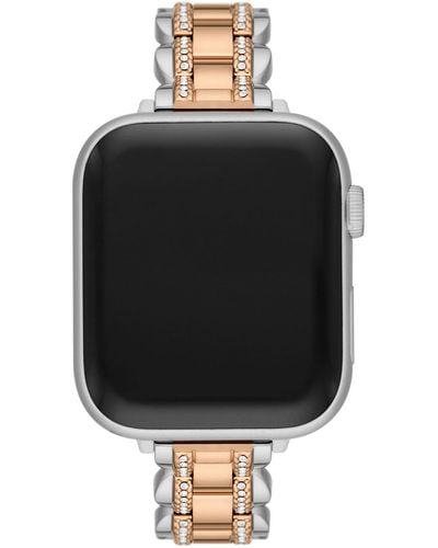 Kate Spade Two-tone Stainless Steel Band For Apple Watch - Black