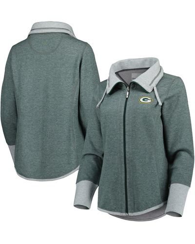 Tommy Bahama Green Bay Packers Sport Sun Fade Full-zip Sweatshirt - Blue