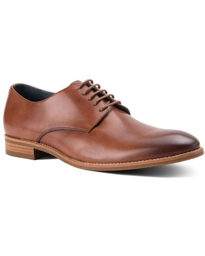 Blake McKay Damon Dress Casual Lace-up Plain Toe Derby Leather Shoes - Brown