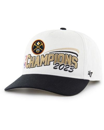 '47 White, Black Denver Nuggets 2023 Nba Finals Champions Two-tone Hitch Adjustable Hat