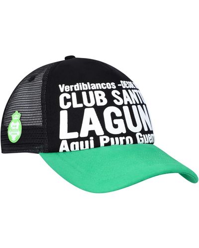 Fan Ink Santos Fc Club Gold Adjustable Hat - Green