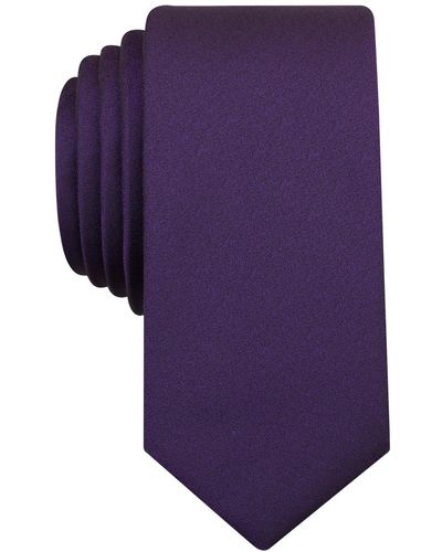 BarIII Sable Solid Tie - Purple