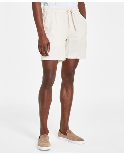 Sun & Stone Sun + Stone Charlie Linen Pull-on Shorts - White