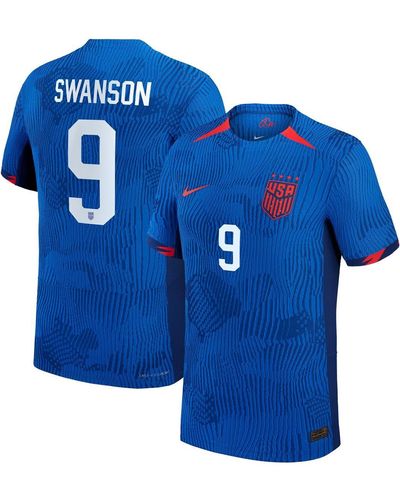 Nike Mallory Swanson Uswnt 2023 Away Authentic Jersey - Blue