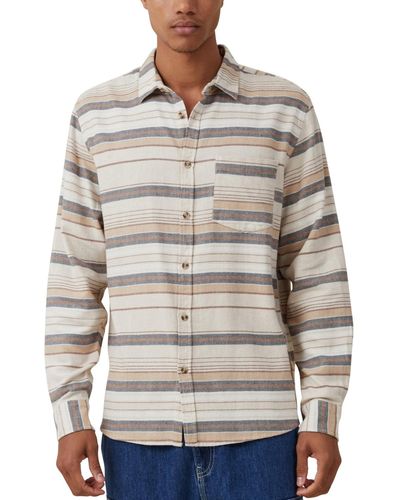 Cotton On Camden Long Sleeve Shirt - Gray