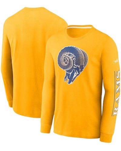 Nike Los Angeles Rams Fashion Tri-blend Long Sleeve T-shirt - Yellow