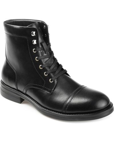Thomas & Vine Darko Cap Toe Ankle Boot - Black
