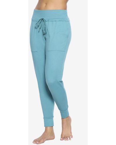 Felina Velvety Soft Loungewear jogger Pants - Blue