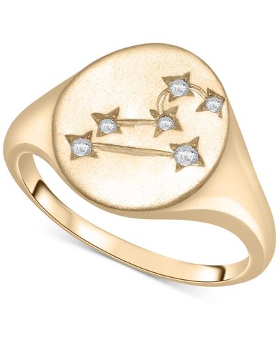 Wrapped in Love Diamond Leo Constellation Ring (1/20 Ct. T.w. - Metallic