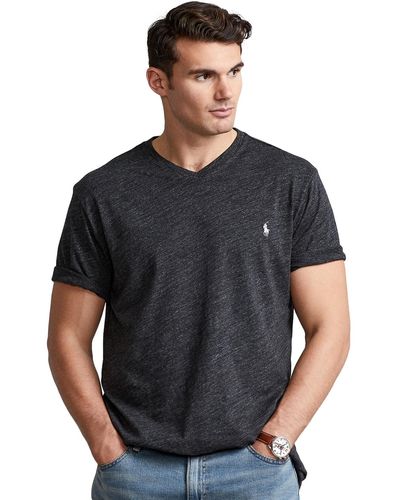 Polo Ralph Lauren Big & Tall Jersey V-neck T-shirt - Black