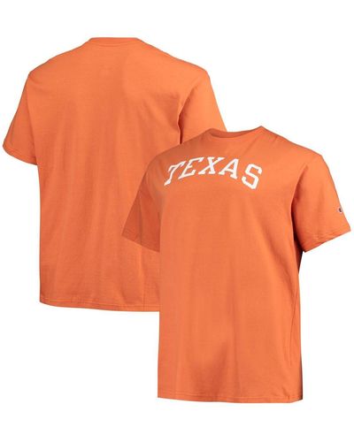 Champion Texas Texas Longhorns Big And Tall Arch Team Logo T-shirt - Orange