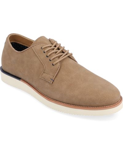 Vance Co. Ingram Plain Toe Derby Shoes - Brown