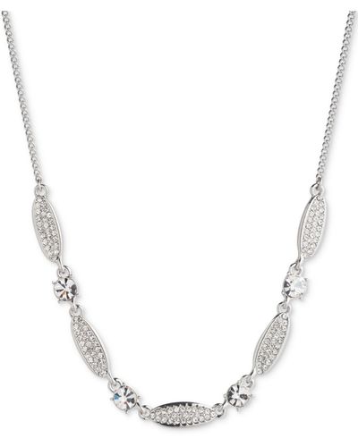 Givenchy Tone Pave & Crystal Statement Necklace - Metallic