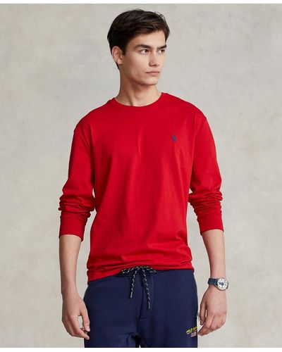 Polo Ralph Lauren Standard-fit Long-sleeve Tee - Red