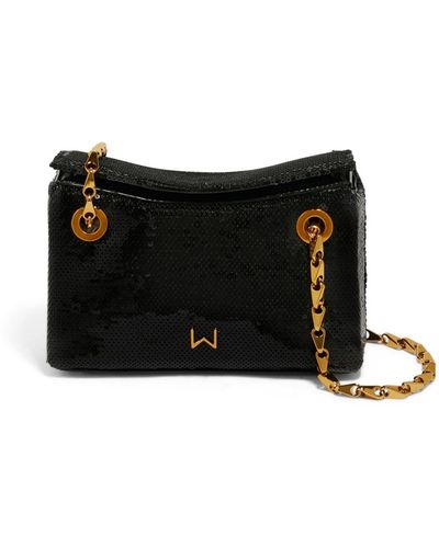 House of Want H.o.w We Are Marvelous Small Double Chain Crossbody Bag - Black