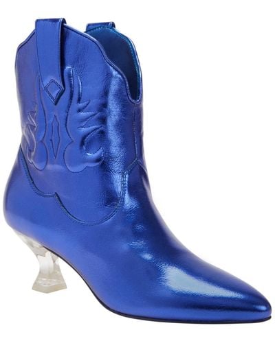 Katy Perry The Annie-o Lucite Heel Booties - Blue