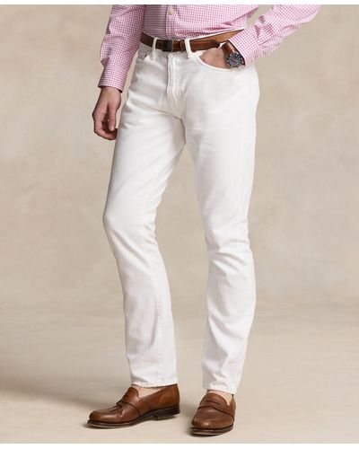 Polo Ralph Lauren Varick Slim Straight Garment-dyed Jean - White
