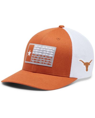 Columbia And Texas Orange Texas Longhorns Fish Flag Flex Hat