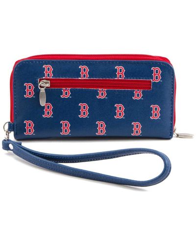 Eagles Wings Boston Red Sox Zip-around Wristlet Wallet - Blue