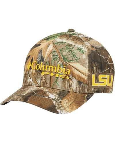 Columbia And Lsu Tigers Mossy Oak Bottomland Flex Hat - Metallic
