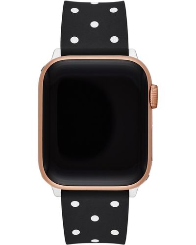 Kate Spade Apple Watch® Silicone Strap - Black